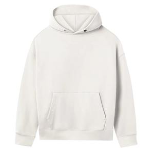 OEM personalizado de talla grande 100% de algodón de alta calidad sudaderas con capucha Unisex recortada y cuadrada botón cuello sudaderas con capucha de alta visibilidad - Product Image 5