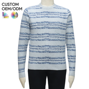 เสื้อสเวตเตอร์คอเต่าถักลายนูน 12GG แขนยาว ผ้าฝ้ายออร์แกนิค 100% สำหรับผู้ชาย ผลิตโดย BD - Product Image 1