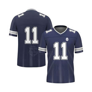 Jersey de Fútbol Americano Personalizado de Alta Calidad OEM, 100% Poliéster, Diseño Personalizado, Transpirable, de Secado Rápido, Opción de Talla Grande, Logotipo Personalizado - Product Image 3