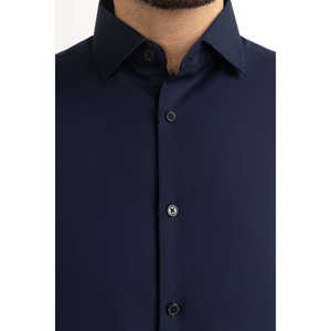 Chemises décontractées pour hommes, coupe moderne slim, 100% coton, popeline infroissable, FS-TXT25-323 - Product Image 3