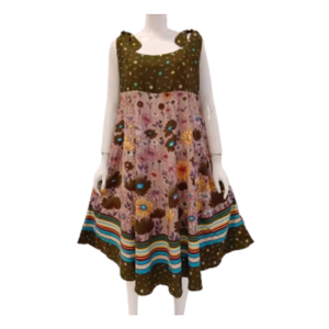 Combinaison d'été grande taille pour femmes robe sans manches en rayonne confortable pour vêtements de nuit tenue quotidienne fermeture à la taille élastique douce en vente - Product Image 2