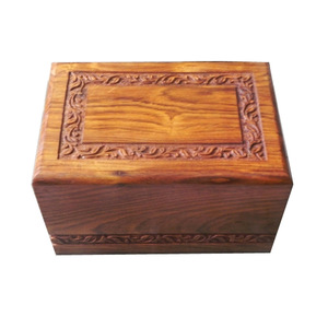 Nouveau prix abordable Urnes en bois en forme de rectangle pour animaux de compagnie Urne funéraire commémorative Cendres et êtres chers en vrac - Product Image 1