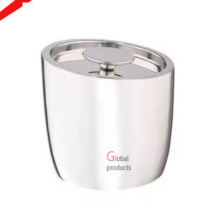 2025 Silver Finished Beverage <b>Ice</b> <b>Bucket</b> Wine Cooler For Bar Restaurant - Product Image 1