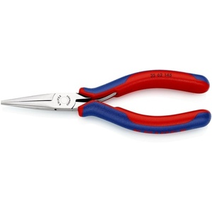 Alicates de agarre para electrónica KNIPEX, 145 mm de longitud total, mandíbulas planas y redondas, forma 6, mangos multicomponentes para pesca - Product Image 1