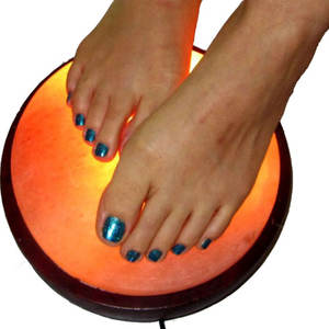 โคมไฟดีท็อกซ์เท้ากลมฐานเรียบหิมาลัยโคมไฟเกลือหิมาลายันพื้นรองเท้าทรงกลม - Product Image 5