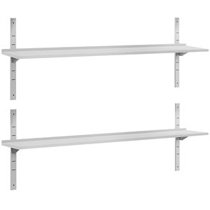 Estante de Pared Comercial de Acero Inoxidable ECO - 2000x300mm - 2 Niveles - Product Image 1