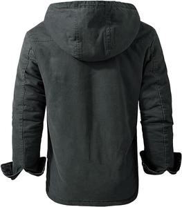 ขายส่ง 2024 แฟชั่นสไตล์คุณภาพสูงลายสก๊อตผู้ชายฤดูหนาว Flannel Zip Up แจ็คเก็ตที่กําหนดเองบุรุษแจ็คเก็ต - Product Image 2