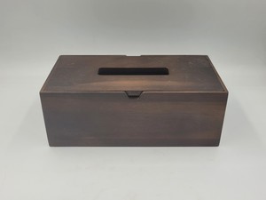 Huhipro Color nogal OEM/ODM Hotel Supplies 23,5x12,5x8,5 cm Vietnam Minimalista Tissue Preservation Caja de pañuelos de alta calidad - Product Image 4