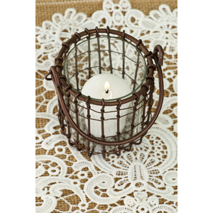 Artisanat en fer forgé, bougeoirs en verre, couleur noire, écologiques, pour la maison, mariage, Pâques, Noël, table - Product Image 2