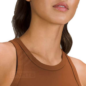 Débardeur Femme Couleur Unie de Qualité Supérieure, Respirant à l'Avant, Séchage Rapide, Écologique, Vêtement de Sport Actif, Vente Directe Usine - Product Image 5