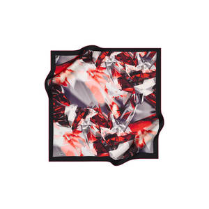 <b>Red</b> Floral Polyester Summer <b>Scarf</b> - Product Image 2