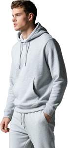 Ensemble de survêtement pour homme gris clair, 2 pièces, ensemble actif respirant, sweat-shirt en polaire léger et pantalon de jogging - Product Image 3