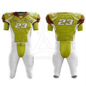 Uniforme de Fútbol Americano Reversible Sublimable y Transpirable de Talla Grande con Pantalones Cortos, Opción de Dos Colores, Secado Rápido para Entrenamientos y Juegos - Product Image 1