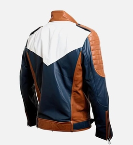 แจ็กเก็ตหนังผู้ชายแบบมีฮู้ดเสื้อแจ็คเก็ตหนังแฟชั่นผลิตจากปากีสถาน - Product Image 4