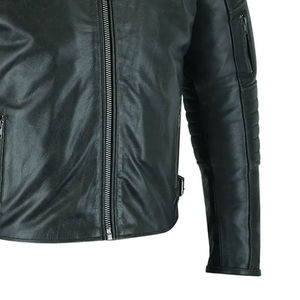 Meilleur prix Veste de moto en cuir véritable pour homme Vêtement de sport d'hiver Fabriquée sur mesure Imperméable Coupe-vent Grande taille Logo personnalisé - Product Image 6