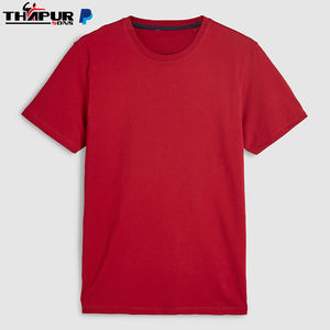 เสื้อยืดแขนสั้นผ้าฝ้าย100% คุณภาพสูงเสื้อยืดคอกลมสีพื้นระบบ GSM 180คอลเลคชั่นฤดูร้อน - Product Image 6