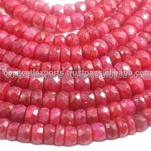 หินทับทิมธรรมชาติบำบัดเสน่ห์รอบสายลูกปัดคริสตัลสีแดงสำหรับทำเครื่องประดับทำลูกปัดอัญมณี - Product Image 2