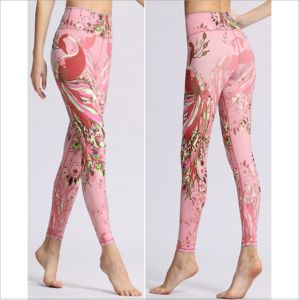 กางเกงเลกกิ้งผู้หญิงพิมพ์ลายซับลิเมชันมีสไตล์ - Product Image 1