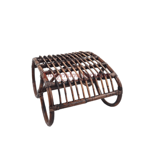 Wholesale Antique Brown Rattan Chair <b>Stool</b> Set <b>Garden</b> Wicker Furniture Outdoor Seating Home Patio Resort Balcony Hotel Villa - Product Image 5