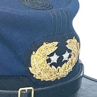 Gorra de Caballería CIVIL W UNION KEPI, Azul, Lana, Ajustable, con Espadas y Insignia de EE. UU.