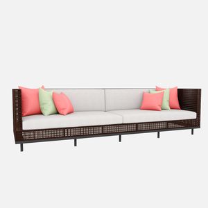FOUR SEATER <b>SOFA</b> WITH <b>CUSHION</b> (LCO/003/008) - Product Image 1