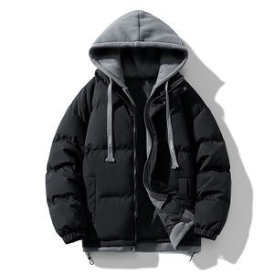 Veste matelassée à capuche d'hiver personnalisée de haute qualité pour hommes, vêtements utilitaires chauds d'extérieur - Product Image 2