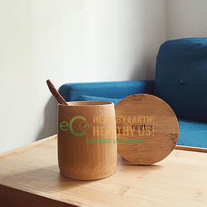 Tasse en bambou durable en gros Tasse en papier en bambou écologique Tasse à café réutilisable en bambou d'Eco2go Vietnam - Product Image 2