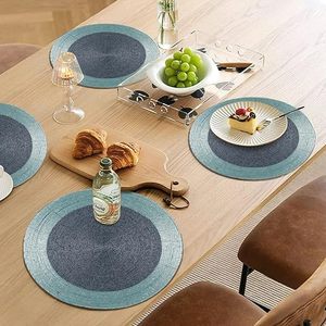 High Quality Circular Shaped Decorative Glass <b>Beads</b> Unique Handcrafted <b>Placemat</b> Design for Weddings Birthday Parties Mat & Pads - Product Image 6