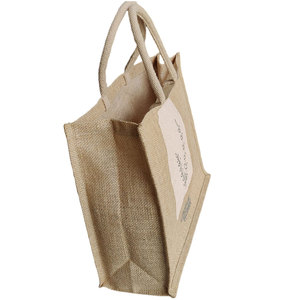 Sac de maquillage en jute de haute qualité grande capacité fermeture à glissière exportateur indien couverture de mode broderie achat instantané disponible - Product Image 3