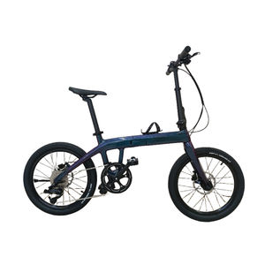 Vélo pliant portable en fibre de carbone de 20 pouces, frein à disque hydraulique, 8 vitesses, vélo de route léger, vélo de banlieue X1 Zhejiang - Product Image 4