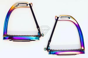 อุปกรณ์ขี่ม้าวัสดุแข็งแรง ที่พักเท้ารูปนกยูงสีรุ้ง ป้องกันการลื่น ป้องกันข้อเท้า อุปกรณ์ป้องกันสำหรับขี่ม้า - Product Image 2