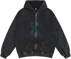 เสื้อฮู้ดผ้าฟลีซแบบรูดซิปสำหรับผู้หญิงเสื้อฮู้ดผ้าฟลีซโอเวอร์ไซส์ซักได้สำหรับฤดูหนาว - Product Image 1