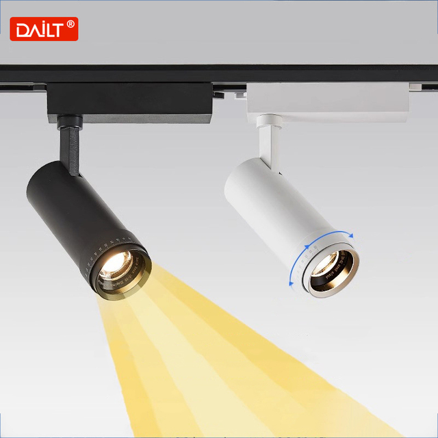 Modern COB Aluminum LED Lamp Magnetic Focusing Track Lights High CRI 90 Easy-to-Install Surface Mounted Home Office Museum Shop