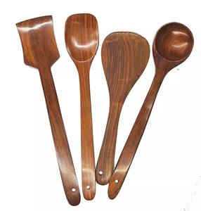 Juego de utensilios de cocina de madera de acacia, juego de cucharas de acacia, colección de cucharas de madera natural, cucharas de acacia hechas a mano - Product Image 5