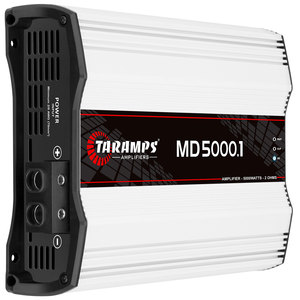 แอมป์ Taramps MD 5000.1 ดิจิตอล 2 โอห์ม 5000 วัตต์ RMS แอมป์รถยนต์แบบโมโนบล็อก พร้อมไฟ LED แสดงสถานะ เหมาะสำหรับซับวูฟเฟอร์ MD 5k - Product Image 2