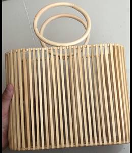 กระเป๋าไม้ไผ่ทำมือสำหรับส่งออกกระเป๋าสตางค์เนื้อสัมผัสสไตล์ฤดูร้อนสำหรับผู้ค้าปลีกและลุคแฟชั่นชายหาดแบบลำลอง - Product Image 4