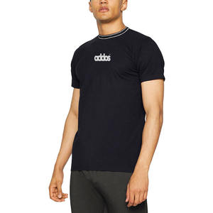 Dernier style d'été T-shirt pour hommes de haute qualité 100% coton confortable col rond conception unie nouvelle couleur à la mode - Product Image 2