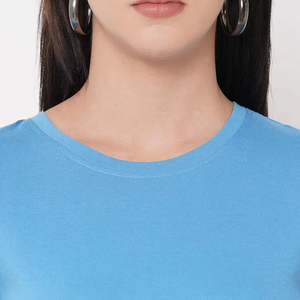 Camiseta de mujer con estilo personalizado para mujer, nuevo diseño, tu propio logotipo, manga corta, camiseta estampada para mujer - Product Image 3