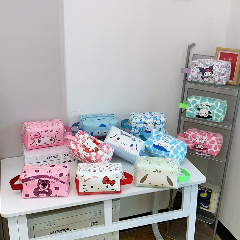 Kawaii аниме Kuromi Cinnamoroll Mely Милая мультяшная сумка для ручек портативный пенал сумка для хранения канцелярских принадлежностей подарок