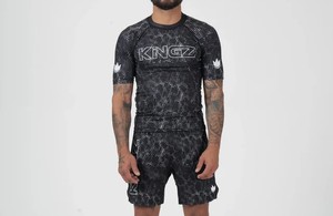 Edge Force Sportswear 2025 100% Polyester UPF50+ Short Sleeves Anti-UV Eco-Friendly Quick Dry <b>Compression</b> MMA Rashguard - Product Image 3