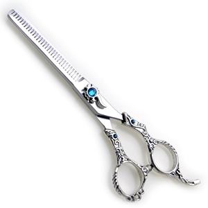 KOUNAIN 7,0 \ ", juego de tijeras para adelgazar el cabello con mango de dragón, de calidad de acero inoxidable Superior maquinilla de afeitar, tijeras de belleza afiladas para Blunt - Product Image 3