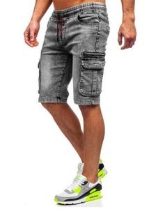 กางเกงขาสั้นผ้ายีนส์ล้างหินกรดสําหรับผู้ชายในราคาที่ดี - Product Image 6