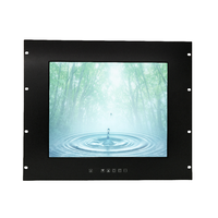 Nouvel écran capacitif industriel pour montage en rack, moniteur avec interfaces USB/Série/DVI, 5,7''~65 pouces, noir, usage professionnel, garantie 1 an