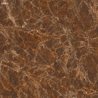Carreaux de sol en porcelaine beige foncé exotique 600x600mm, design moderne poli, carreaux d'intérieur les plus vendus