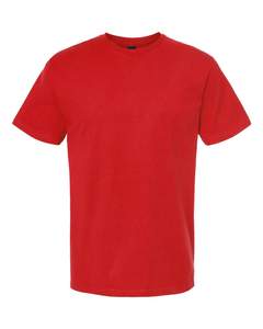 Camiseta de algodón de peso pesado unisex Camiseta roja Logotipo personalizado Tultex T290 Unisex Hombres y mujeres Camiseta Lisa para hombres - Product Image 1