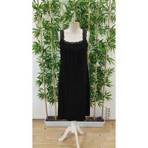 Vestido Largo de Viscosa con Cuello Cuadrado y Tirantes de Encaje Elegante para Mujer de Jane's, Vestido de Fiesta de Verano sin Mangas de Corte Regular y Largo Midi - Product Image 4