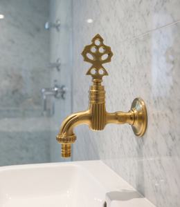 Grifo Otomano Dorello de Latón Macizo Estilo Antiguo, Grifo Turco Tradicional Hecho a Mano para Fregadero, Fuente y Uso de Agua, Fácil Instalación - Product Image 2