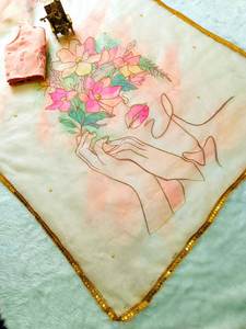 โสร่งผ้าชิฟฟ่อนราคาโรงงานที่มีความต้องการสูงสไตล์ปากีสถานสำหรับสุภาพสตรีและเด็กผู้หญิงสำหรับงานเลี้ยงและงานแต่งงาน-วางจำหน่ายในอินเดีย - Product Image 3