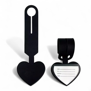 Étiquettes à bagages en similicuir personnalisables au laser, étiquettes nominatives personnalisées pour voyageurs, cadeaux de conception française FD0000044 Fournisseur - Product Image 4