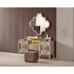 Ensemble de chambre à coucher King Size Athome Istanbul au design sculpté élégant, détails décoratifs en MDF, vente en gros d'usine, meubles de maison en provenance de Turquie - Product Image 2